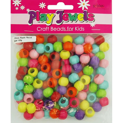 12mm Plastic Round Shape Beads